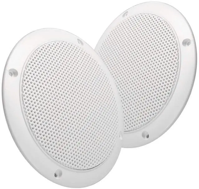 Main image of 5 Water Resistant Slim Profile Dual Cone Speakers for RVs, Boats, Outdoors - Pair