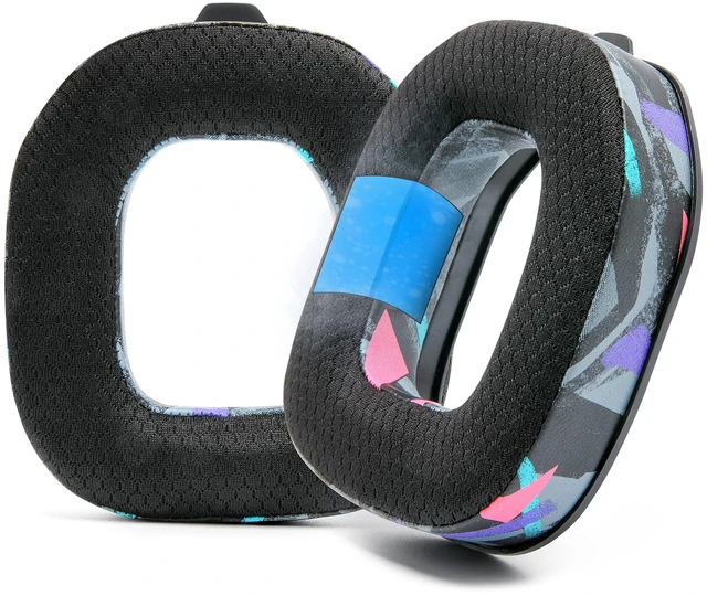 Main image of Freeze A40 - Hybrid Fabric Cooling Gel Earpads for Astro A40 TR Made by Wicked Cushions Improved Durability, Thickness & Sound Isolation 90s Black