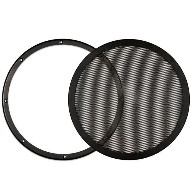 Alt view image 2 of 4 - Monitor Subwoofer Part, Heavy Duty Steel Mesh Snap On Woofer Grills for 12" Speakers 2 Grill Pack (SG-M12-2)