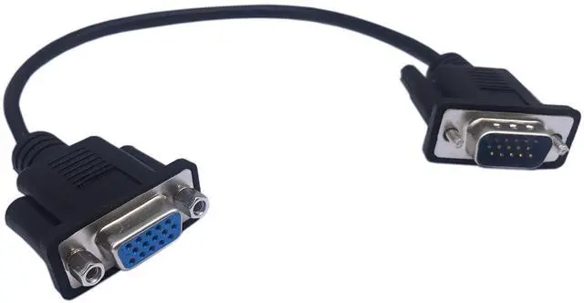 Main image of Vszerda 1ft VGA SVGA 15 Pin HD15 Male to Female Adapter Video Monitor Extension Cable for PC Laptop TV Porjector(mf)