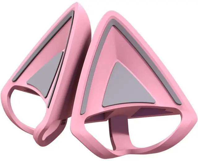 Main image of Kitty Ears V2, Clip-on Kitty Ears for Headsets, Quartz Pink | Gaming Headphones Accessory, Universal Fit, Versatile, Adjustable Straps, Lightweight Sillicone, Durable & Comfortable