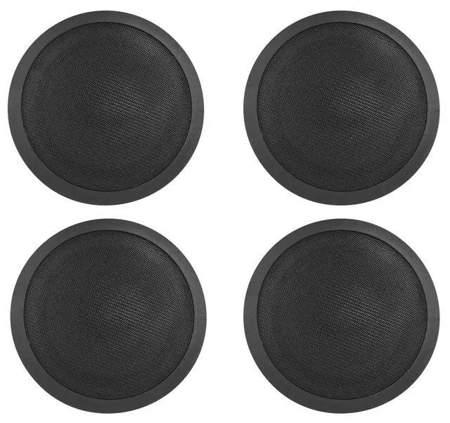 Alt view image 2 of 6 - CCL6T Black 70V 6" Commercial Ceiling Speakers, 16-Pack | 10W, 5W, 2.5W Transformer Terminal Connections, Flush Mount Grilles, for PA Announcements, Background Music, Restaurant