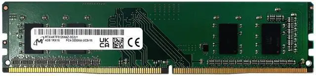 Alt view image 2 of 2 - Micron MTA4ATF51264AZ-2G6E1 DDR4 4GB PC4-2666V UDIMM Memory