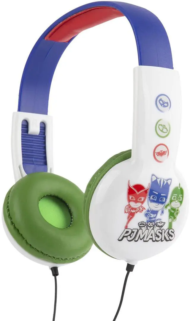 Main image of PJ Masks Kids Safe Over The Ear Headphones HP2-03120| Kids Headphones, Volume Limiter for Developing Ears, 3.5MM Stereo Jack, Recommended for Ages 3-9, by