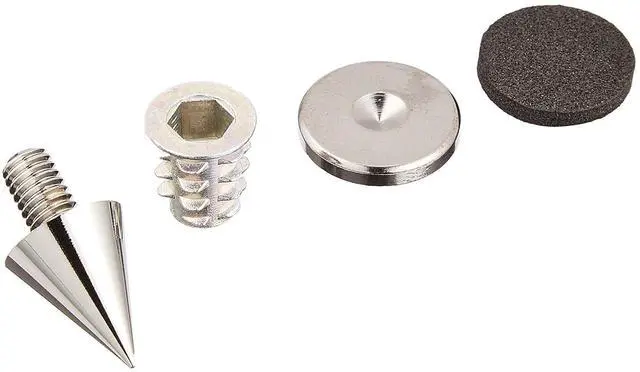 Alt view image 3 of 3 - Dayton Audio DSS2-BC Black Chrome Speaker Spike Set (4 pc)