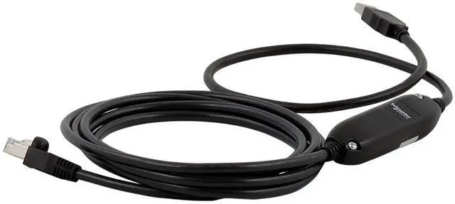Alt view image 4 of 4 - SCHNEIDER ELECTRIC TCSMCNAM3M002P Adaptor Kit, RJ45 to USB, 8.2 ft, Altivar