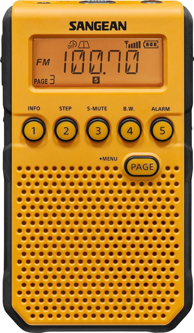 Main image of DT-800YL NOAA Weather Alert Pocket Radio, AM/FM, Yellow