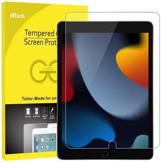 Main image of Screen Protector for iPad (10.2-Inch, 2021/2020/2019 Model, 9/8/7 Generation), Tempered Glass Film, 1-Pack