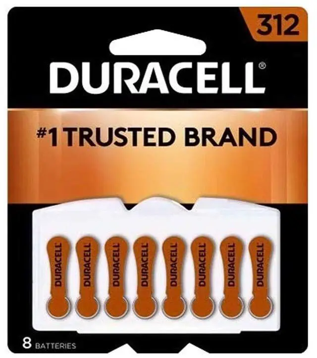 Alt view image 20 of 20 - DURACELL Hearing Aid Easy Tab 312 Zinc Air Battery, 8-pack