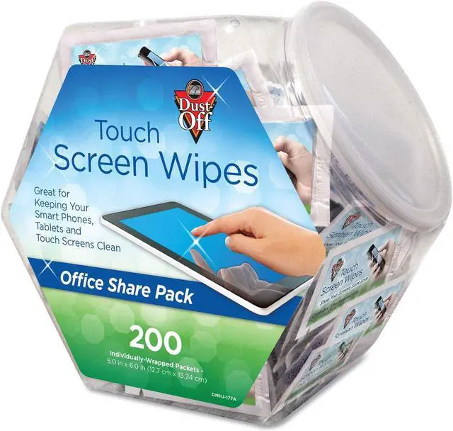 Alt view image 7 of 8 - Monitor Wipes--Office Share Pack, 5 X 6, 200 Individual Foil Packets