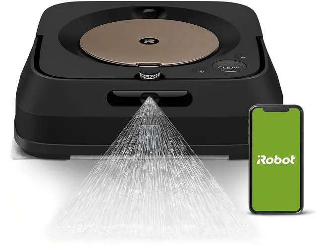 Main image of iRobot Braava Jet m6 (6012) Robot Mop â Wi-Fi Connected, Precision Jet Spray, Smart Mapping, Works with Alexa, Ideal for Multiple Rooms, Recharges and Resumes, Java Black