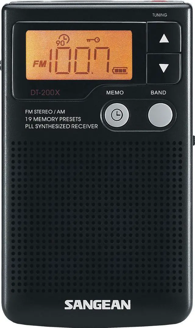Main image of DT-200X FM-Stereo/AM Digital Tuning Pocket Radio Black