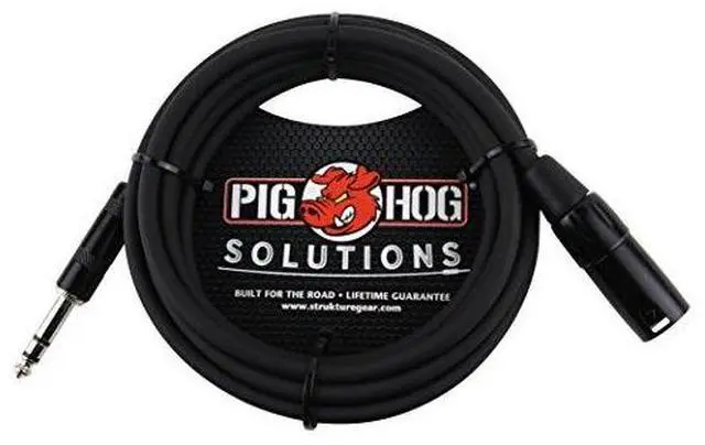 Alt view image 8 of 8 - Pig Hog PXTMXM50 50ft. TRS Male to XLR Male Balanced Cable