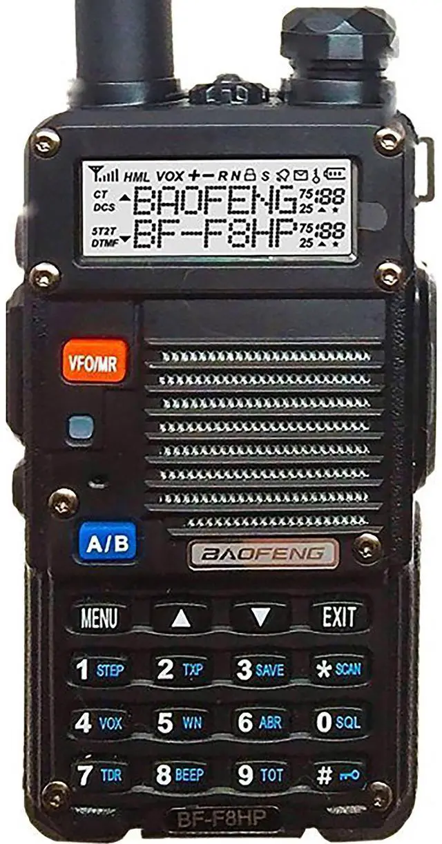 Main image of BF-F8HP (UV-5R 3rd Gen) 8-Watt Dual Band Two-Way Radio (136-174MHz VHF & 400-520MHz UHF) Includes Full Kit with Large Battery