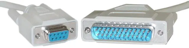 Alt view image 3 of 3 - CableWholesale 10D1-02325 Serial Cable  DB9 Female to DB25 Male  UL rated  9 Conductor  25 foot