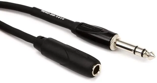 Main image of Black Series Headphone Extension Cable, 1/4-Inch TRS Male to Female, 25-Feet (RHC-25-1414)