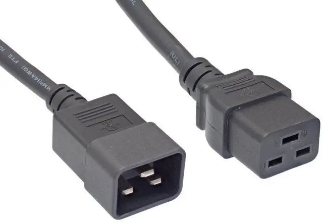 Main image of Cable Leader 14AWG 15A 250V SJT Power Cord IEC320 C20 to IEC320 C19 (3 Feet)