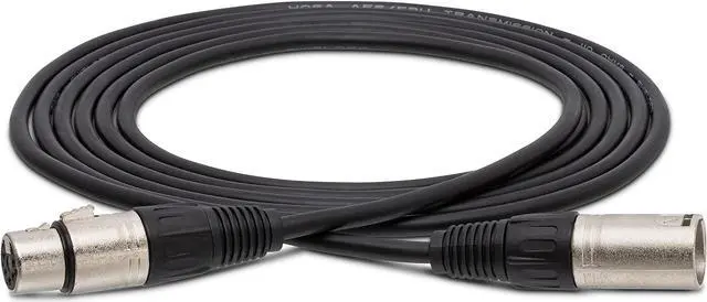 Alt view image 2 of 3 - Hosa DMX-550 DMX 5-Pin XLR Male to 5-Pin XLR Female Extension Cable - 50'