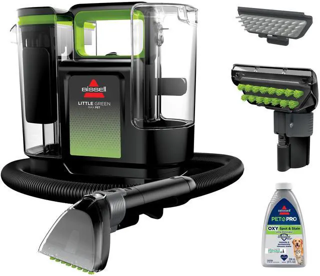 Main image of _Mega Brand  Little Green® Max Pet Portable Carpet and Upholstery Deep Cleaner, Car/Auto Detailer, with Self-Cleaning Tough Stain Tool and Pet Hair Removal Tool (3860)
