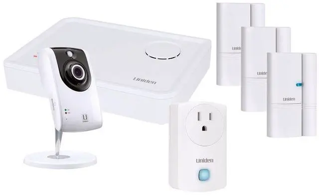 Alt view image 9 of 9 - Uniden HC54 Video Surveillance Uniden Smart Home Security System, White