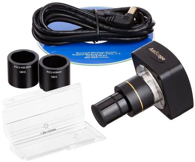 Alt view image 3 of 3 - 5MP USB Microscope Camera + Software + Calibration Kit