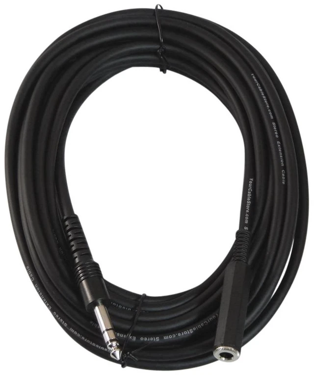 Main image of 25 Foot 1/4" (6.3mm) Stereo Headphone Extension Cable