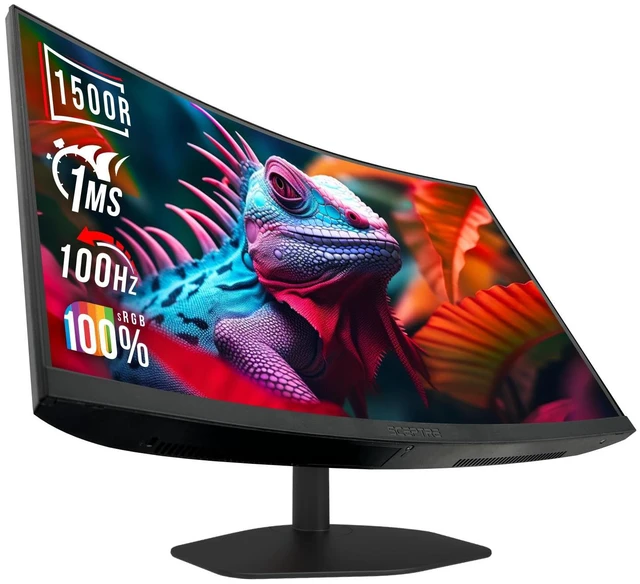Main image of Curved 27-inch Prime Gaming Monitor 1500R 100Hz HDMI X2 DisplayPort 1ms 100% sRGB, Build-in Speakers Machine Black 2025 (C275W-FW100T Series)