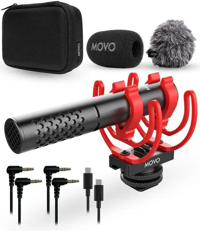 Main image of X1-Mini Video Shotgun Mic for Camera - Supercardioid 3.5mm/USB-C Analog/Digital Camera Microphone for DSLR, iPhone and Android Smartphones, Computers - Compatible with Canon EOS, Nikon, Sony
