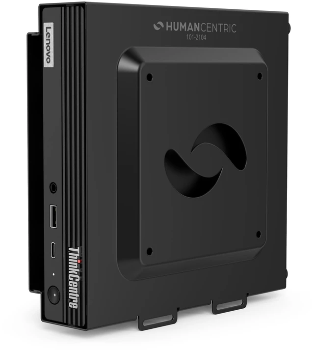 Main image of HumanCentric VESA Mount for Lenovo ThinkCentre Tiny - Behind Monitor | Fits M90q Gen2, M80q Gen3, M90q Gen3, M70q Gen2, ThinkStation P3 Tiny, M60e, M75q Gen2 & M70q