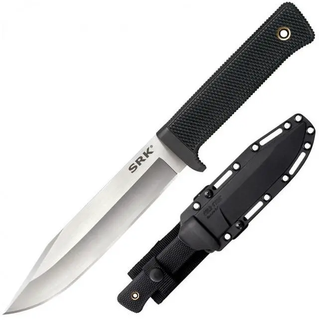 Alt view image 10 of 17 - COLD STEEL 35AN COLD STEEL SRK FIXED BLADE 6.0 IN PLAIN KRATON HANDLE