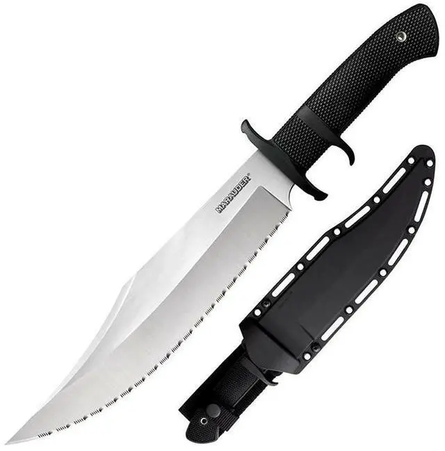 Alt view image 5 of 5 - Cold Steel Marauder Fixed 9 in Serrated Blade Kray-Ex Handle #39LSWBS