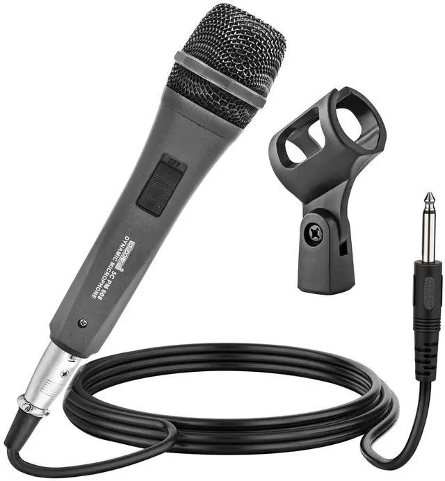 Alt view image 9 of 11 - 5 Core Microphone XLR Dynamic Mic Karaoke Singing Handheld Microfono Wired Professional Unidirectional 1/4 Plug In Cord Connection for Vocal DJ Music - PM 608