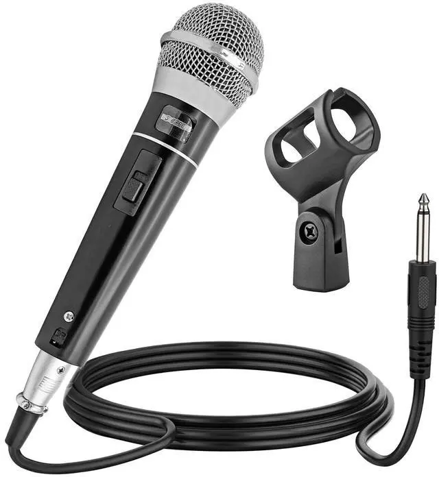 Alt view image 10 of 12 - 5 Core Microphone XLR Dynamic Mic Karaoke Singing Handheld Microfono Wired Professional Unidirectional 1/4 Plug In Cord Connection for Vocal DJ Music - PM 100
