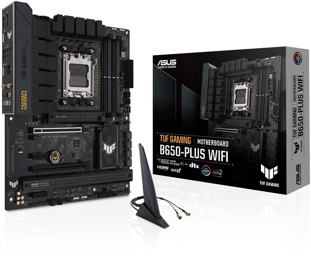 Alt view image 5 of 10 - ASUS Mainboard TUF Gaming B650-Plus WiFi - ATX - Socket AM5 - AMD B650