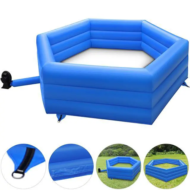 Alt view image 4 of 4 - VEVOR Ball Pit Inflatable 15' Court W/ Electric Air Pump Gaga Anti-flaming Gaga Ball