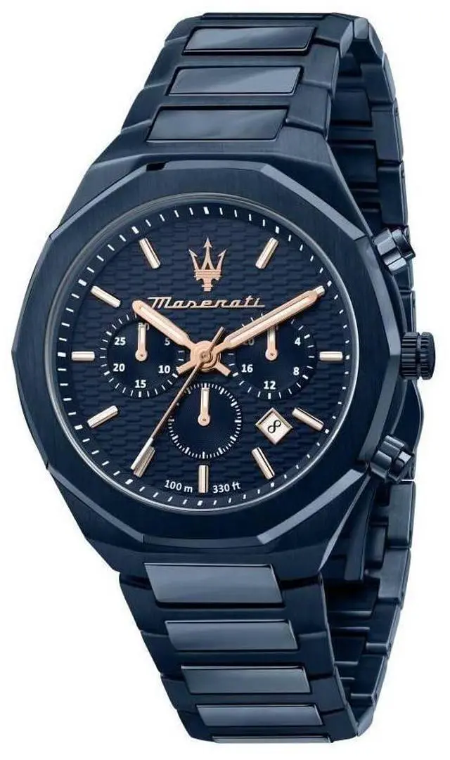Main image of Maserati Stile Chronograph Blue Dial Quartz R8873642008 100M Men'S Watch