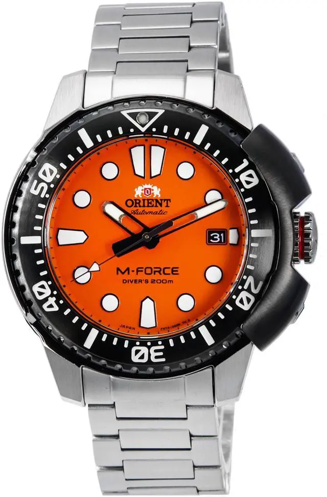 Alt view image 5 of 5 - Orient M-Force Automatic Diver's RA-AC0L08Y00B Men's Watch