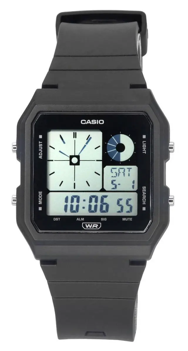 Alt view image 5 of 5 - Casio POP Retro Vintage Digital Black Resin Strap Quartz LF-20W-1A Unisex Watch
