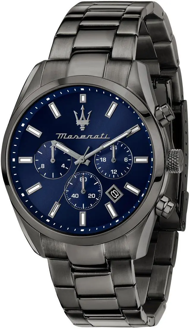 Main image of Maserati Attrazione Chronograph Stainless Steel Blue Dial Quartz R8853151012 Men'S Watch