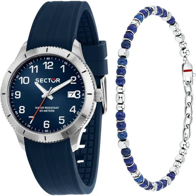 Main image of Sector 270 Silicone Strap Blue Dial Quartz R3251578018 Men'S Watch With Extra Bracelet
