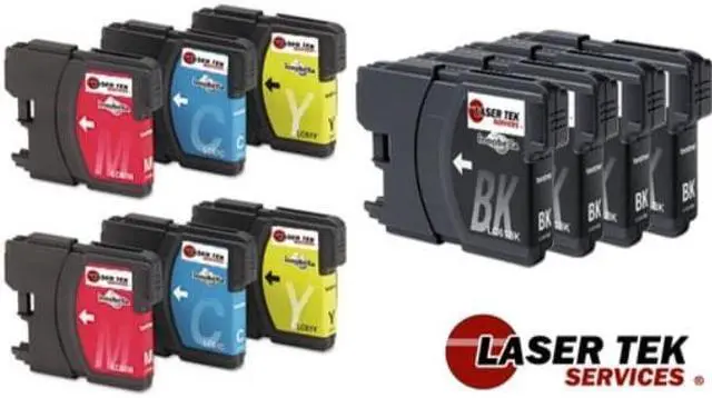 Alt view image 2 of 4 - Black and Color Brother LC-61BK LC-61C LC-61M LC-61Y (4BK, 2C, 2M, 2Y)