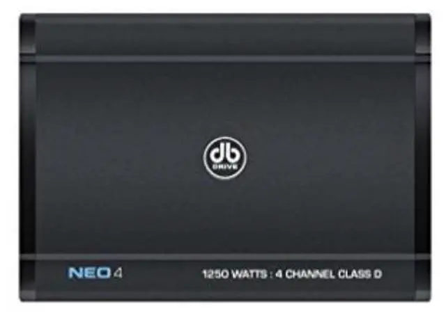 Alt view image 3 of 3 - DB Drive NEO4 1250W Max 4 Channel Class D Stereo Car Audio Amplifier