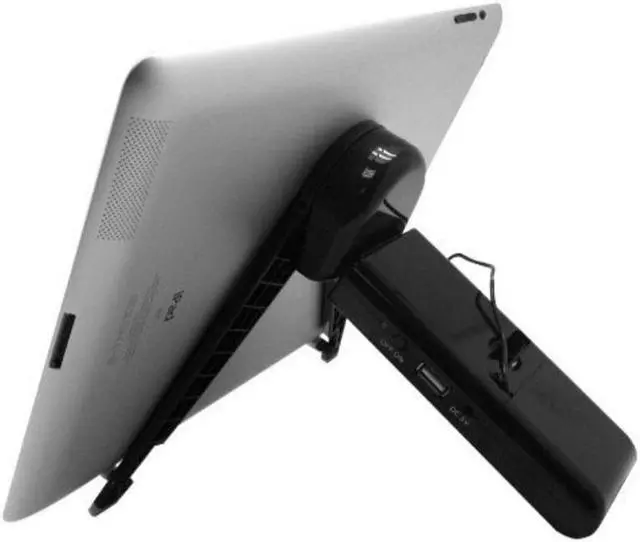 Alt view image 4 of 6 - Hype Stereo 3.5mm Speaker 10.1" iPad,Tablet & Cell Phone Adjustable Tripod Stand