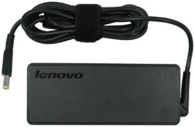 Main image of lenovo 90w ac adapter 0b46994 slim tip, 2 prong power cord packaged in the factory sealed lenovo retail packaging