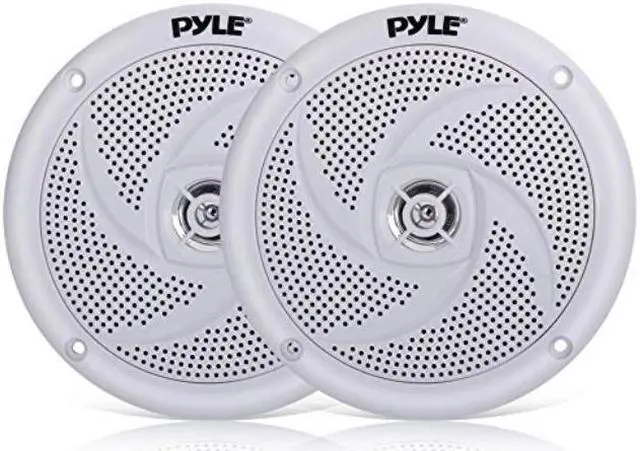 Alt view image 7 of 10 - Pyle Marine Speakers - 5.25 Inch 2 Way Waterproof and Weather Resistant Outdoor Audio Stereo Sound System with 240 Watt Power and Low Profile Slim Style - 1 Pair - PLMRS5W (White)