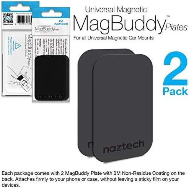 Alt view image 2 of 12 - Naztech 13626 MagBuddy Cards/Plates Black