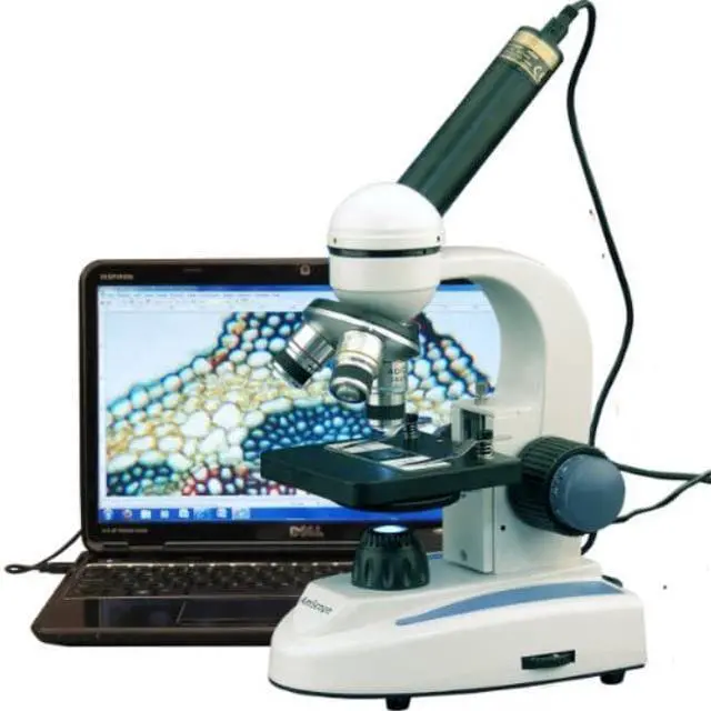 Main image of 40X-1000X LED Coarse & Fine Focus Science Student Microscope + USB Camera