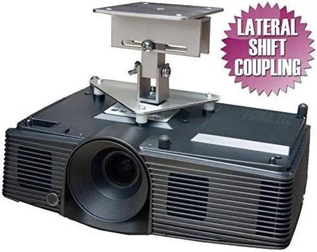 Alt view image 5 of 5 - Projector Ceiling Mounts Direct, LLC. - OPTOMA-EH341-SLOTTED - Projector Ceiling Mount Compatible for Optoma EH341 GT1070X GT1080 H112e H182X HD141X HD26 Projector Models