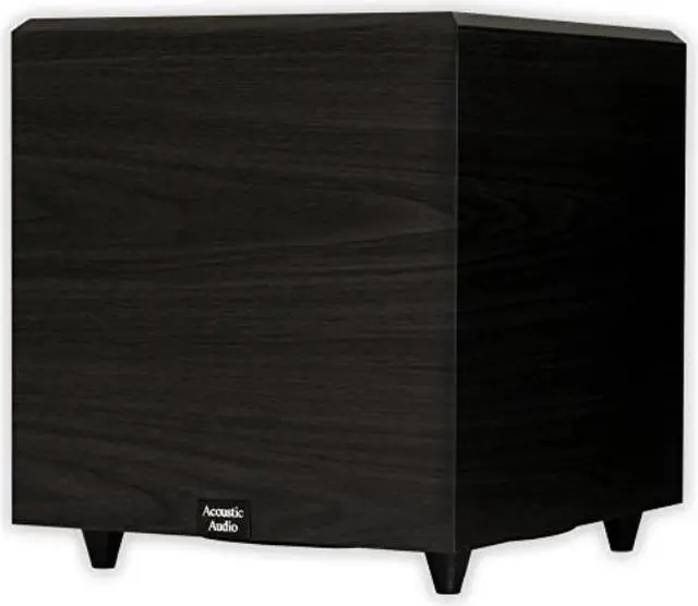 Alt view image 5 of 5 - Acoustic Audio PSW12 Home Theater Powered 12" Subwoofer Black Down Firing Sub