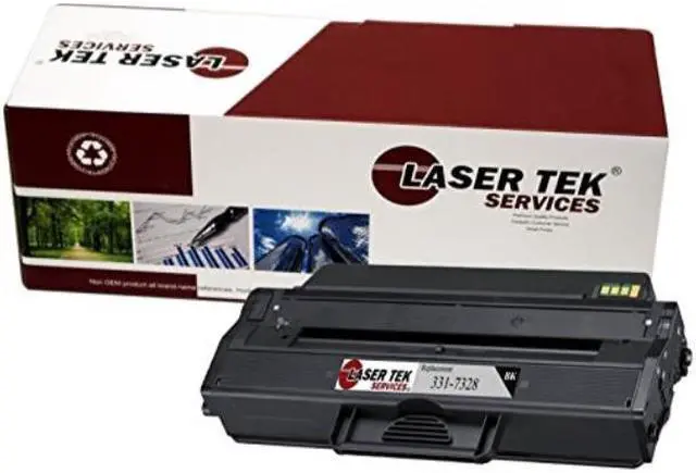 Alt view image 3 of 8 - Laser Tek Services® 1 pack Dell B1260 (331-7328) Black Compatible Replacement Toner Cartridge